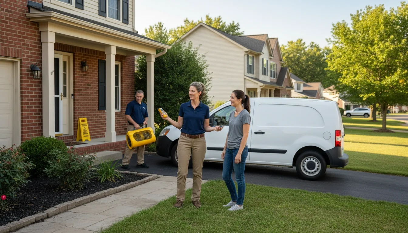 Residential water damage restoration in Fuquay Varina, NC